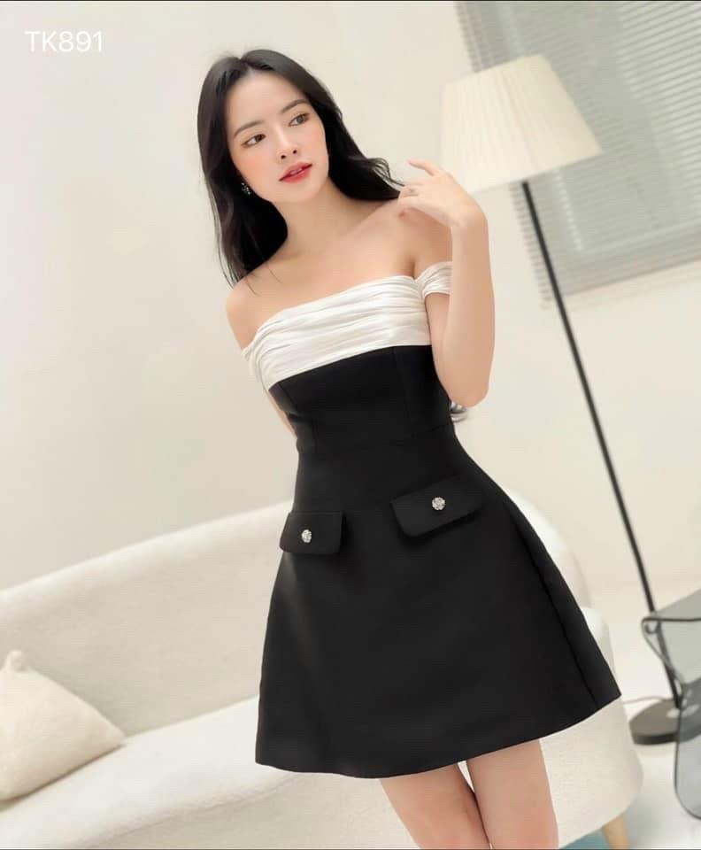 ĐẦM XOÈ TRỄ VAI PHỐI TƠ ÁNH 12194