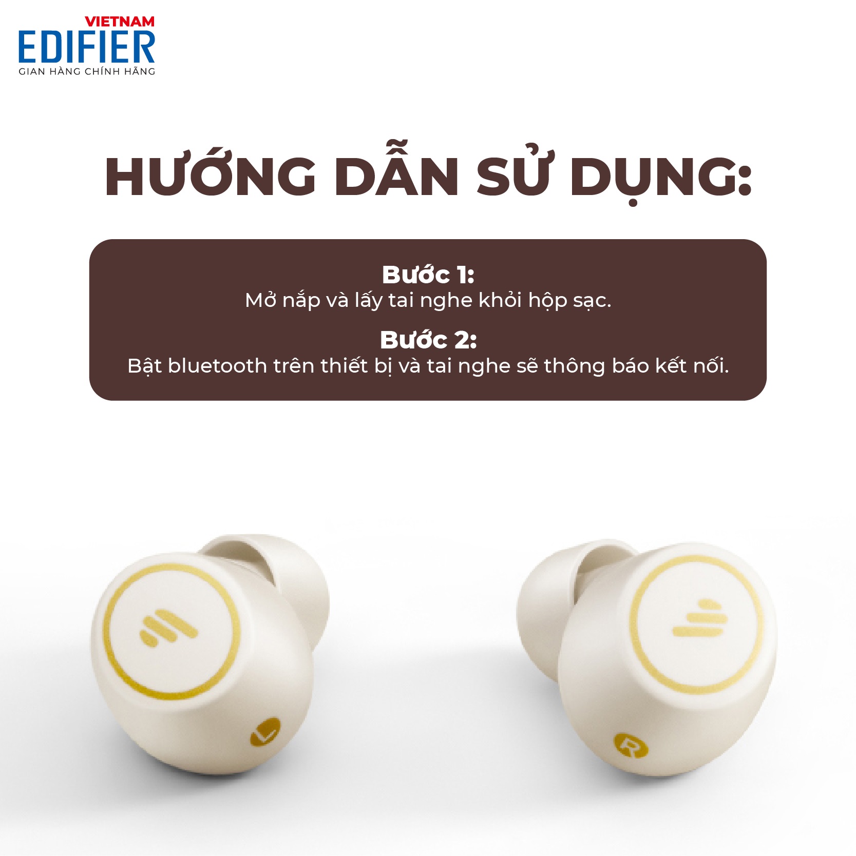 Tai nghe Bluetooth 5.2 EDIFIER TWS1 PRO True Wireless Chống nước IPX5 - Hàng chính hãng