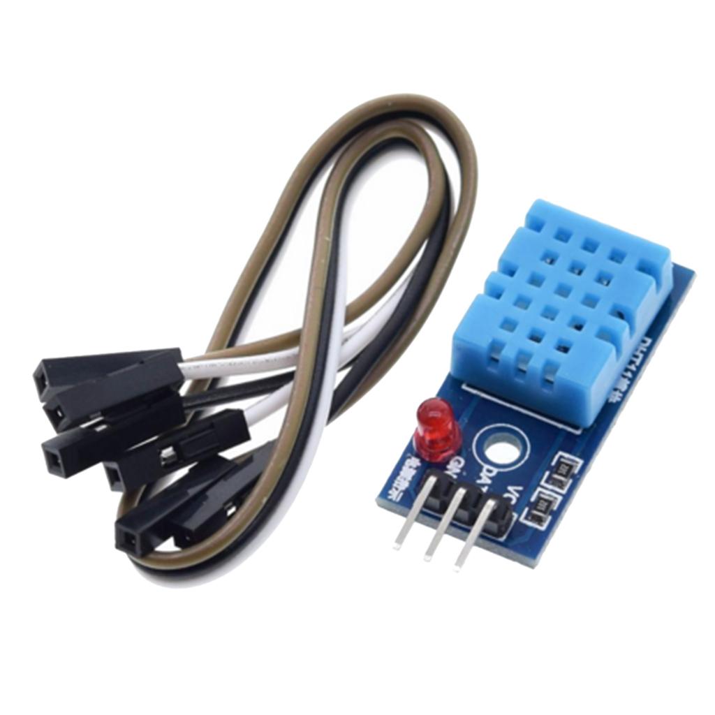 3x Digital DH11 Temp Humidity Sensor Module with Cable for  Kit
