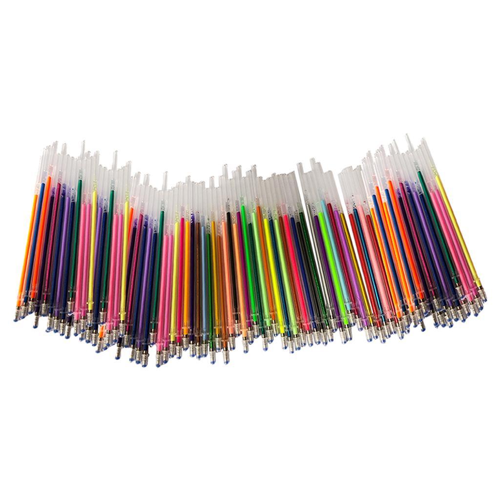 0.8mm Fluorescence Neon Gel Pen Refill Non-toxic Colorful Replacement Art Marker