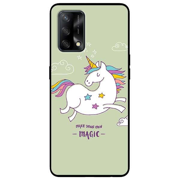 Ốp lưng dành cho Oppo A54 - A74 - A94 - A15 / A15s mẫu Ngựa Nền Xanh Magic