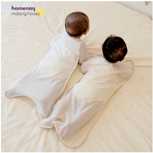 Nhộng chũn cho bé Malang Honey Vải Tre Bamboo và Vải Mesh lưới Hàn Quốc
