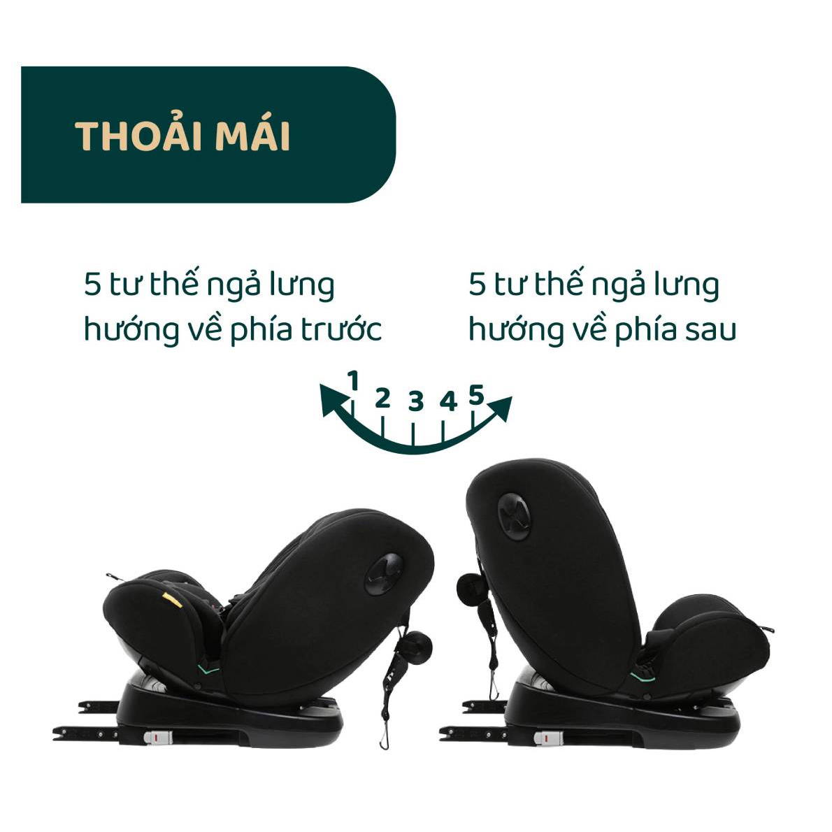 Ghế ô tô Chicco Unico Evo Classic xoay 360˚ ISOFIX - Màu Đen