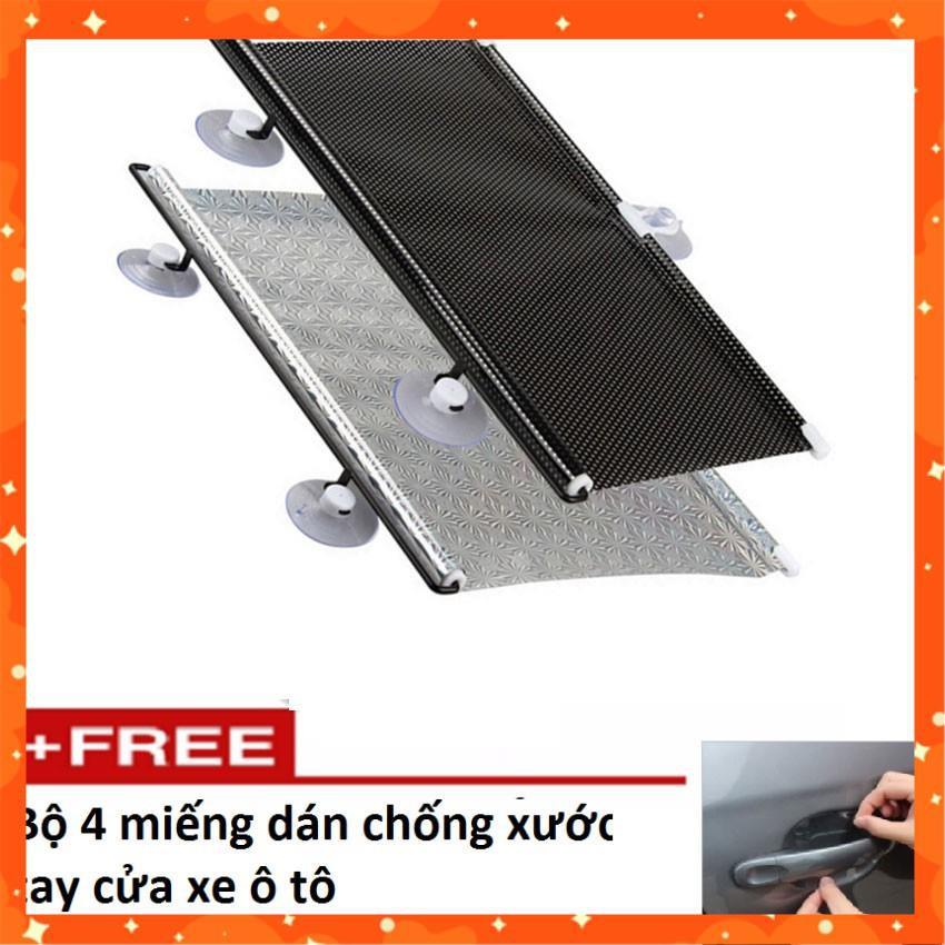 Rèm che nắng xe hơi,dán chống nắng cửa xe ô tô 206259  tặng bộ 4 miếng dãn chống xước