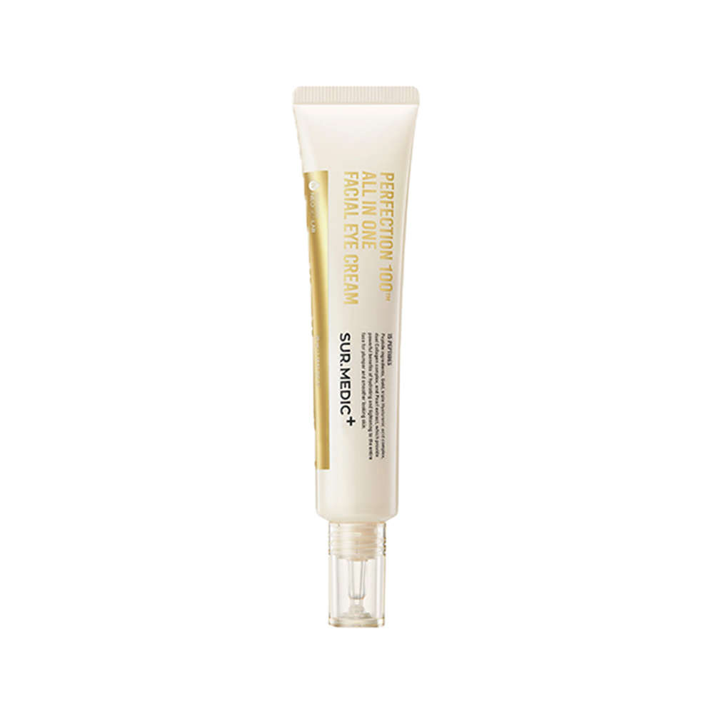 Kem hỗ trợ trị thâm mắt, xoá mờ nếp nhăn Sur.Medic+ Perfection 100tm All In One Facial Eye Cream 35ml