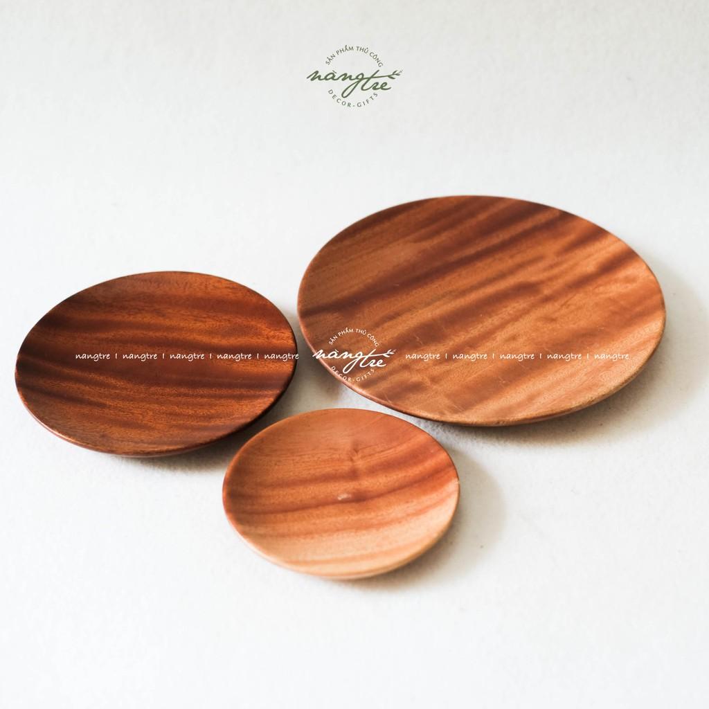 COMBO 3 DĨA GỖ TỰ NHIÊN ĐỰNG THỨC ĂN - TRANG TRÍ DECOR