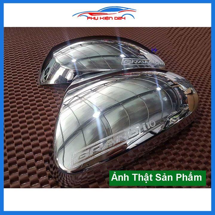 Ốp gương Grand I10 2014-2015-2016-2017-2018-2019-2020 mạ crom bảo vệ chống trầy trang trí làm đẹp xe