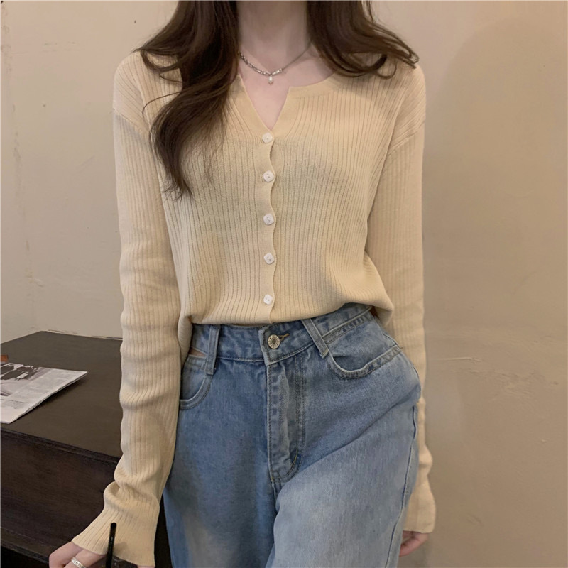 Áo len mỏng cardigan phong cách hàn quốc