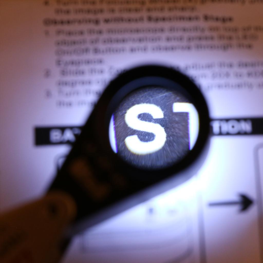 Glass Lens Jewelry  LED Light Magnification  Black 10X