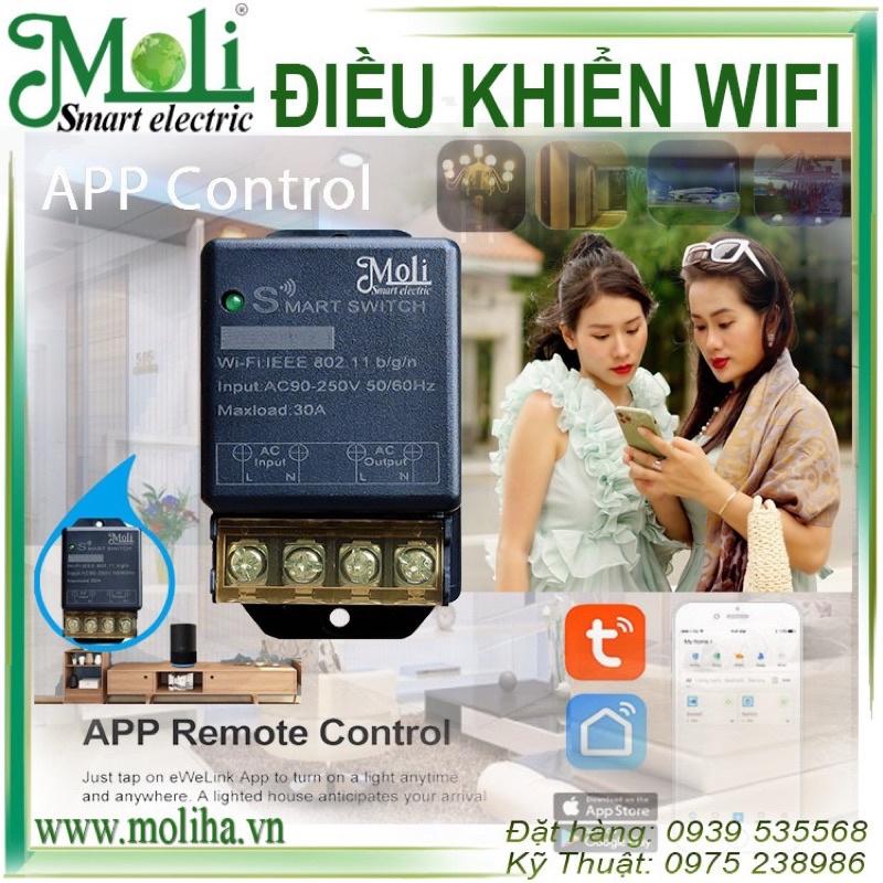 MOLI - ĐIỀU KHIỂN WIFI BẬT TẮT MÁY BƠM - THIẾT BỊ ĐIỆN TỪ XA QUA ĐIỆN THOẠI