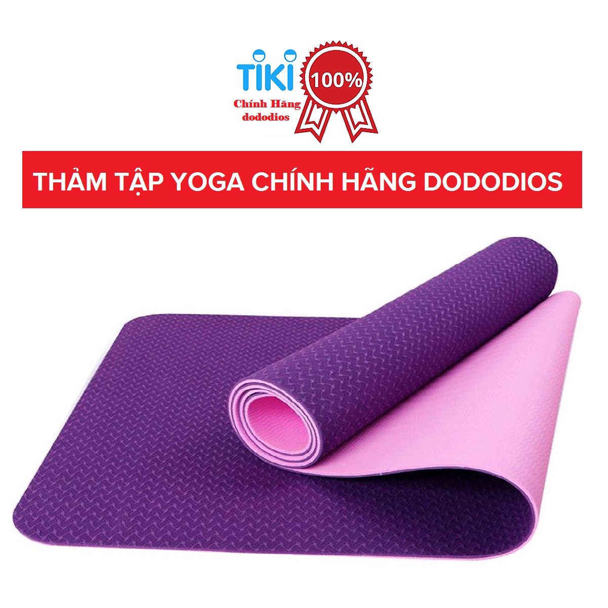 [CHỌN MÀU] THẢM TẬP YOGA, GYM 2 LỚP+ TÚI ĐỰNG THẢM TẬP YOGA + DÂY BUỘC CHUYÊN DỤNG - CHÍNH HÃNG DODODIOS