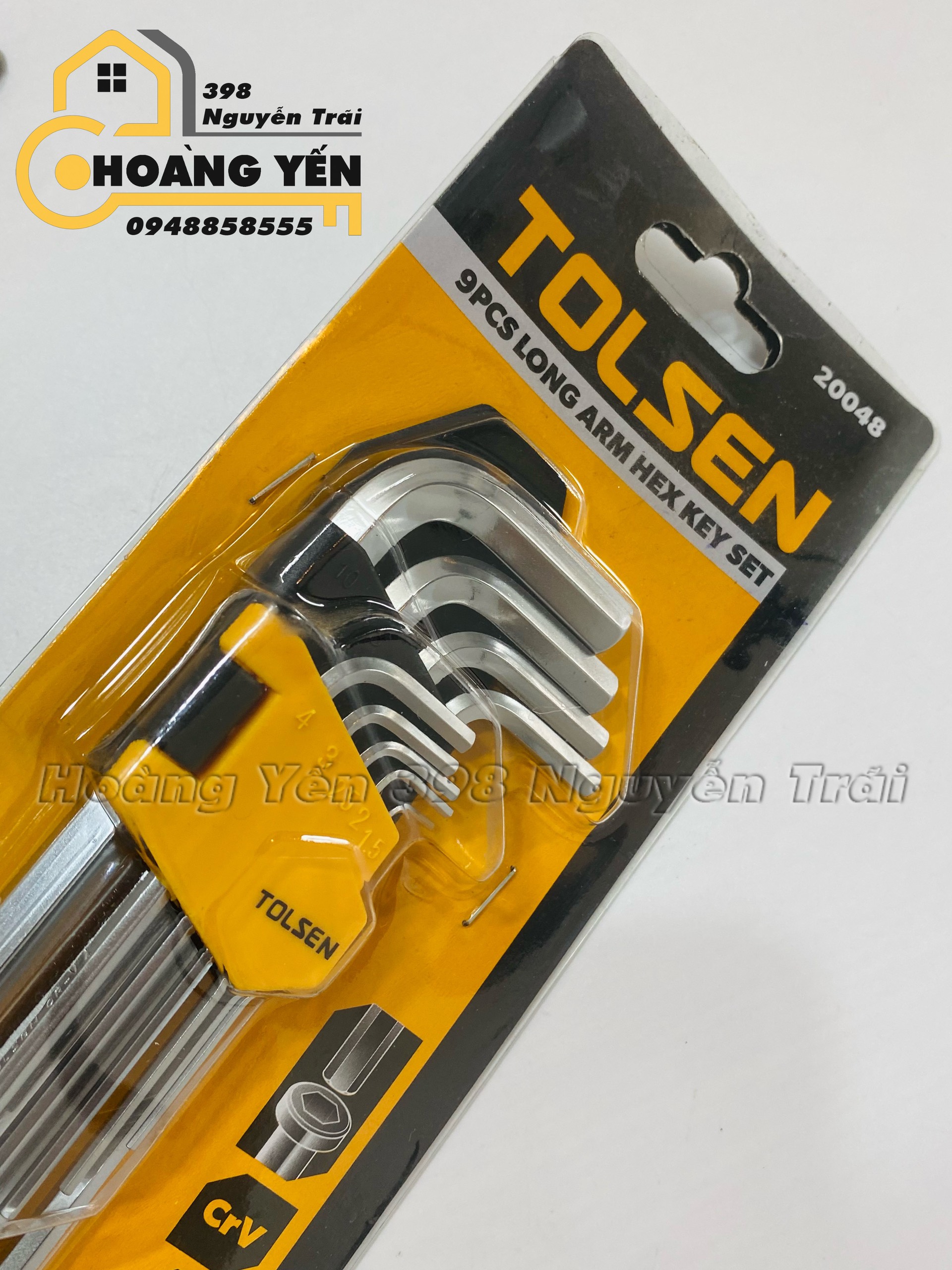 Bộ lục giác 9 món ngắn, dài Tolsen 20048/ Tolsen 20049 chất liệu Cr-v, chịu nhiệt tốt, mạ crom