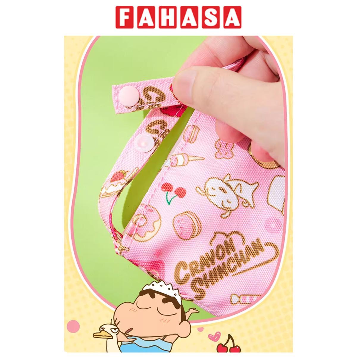 Túi Mini Cầm Tay Crayon Shin-Chan - Deli LB651 - Màu Vàng