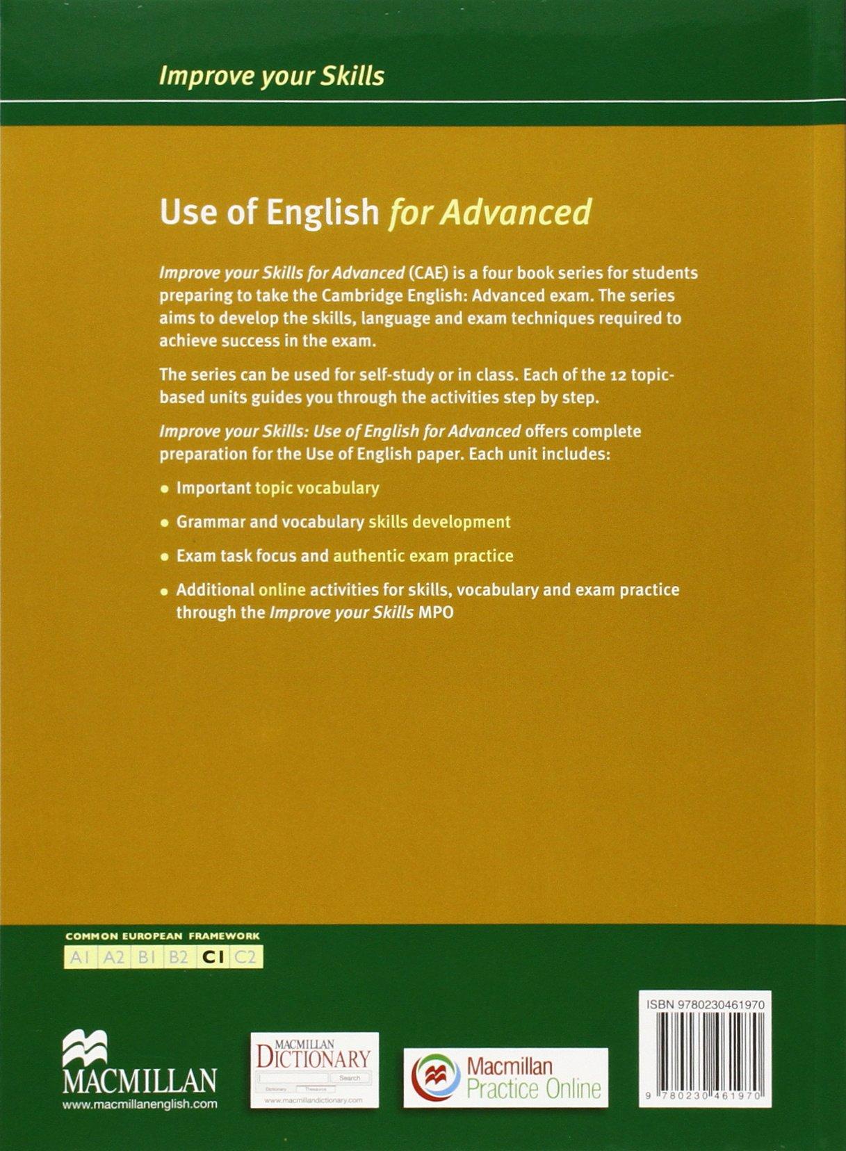 Improve Your Skills: Use of English for Advanced Student's Book with Key &amp; MPO Pack