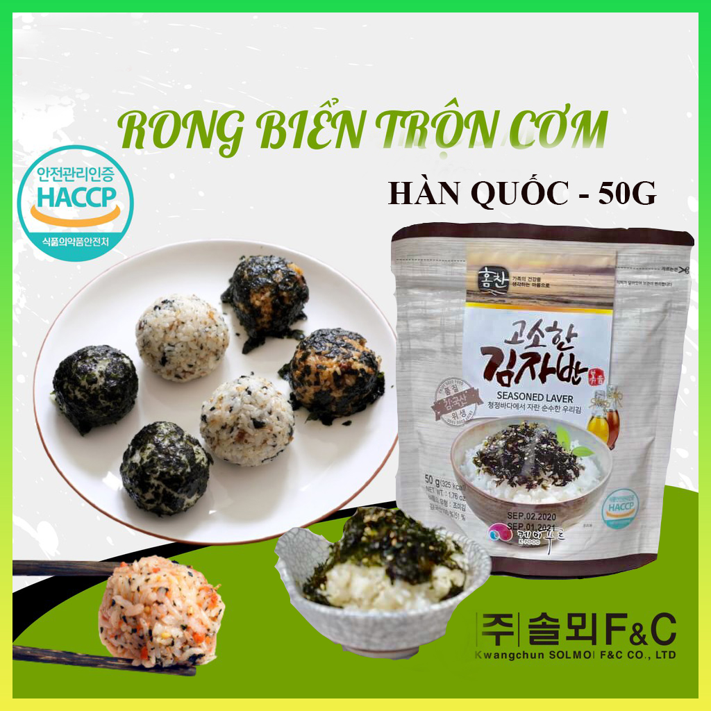 Rong biển trộn cơm /Sấy Giòn Trộn Gia Vị Ăn Liền/ Hàn quốc / Kim vụn 50G