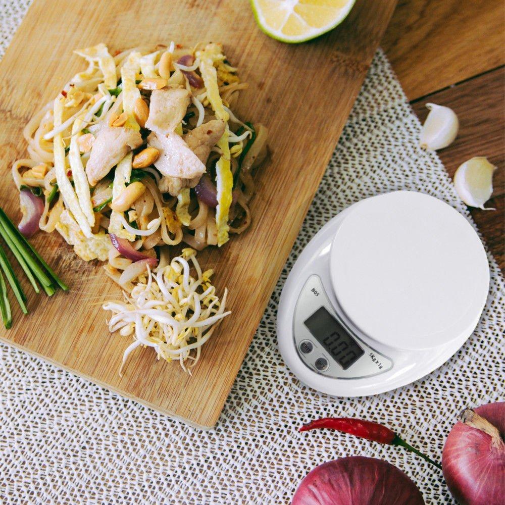 Cân Điện Tử Nhà Bếp Mini Electronic Kitchen Scale Cân Thực Phẩm 5Kg – 1G Kèm Pin - Giao Hàng Toàn Quốc