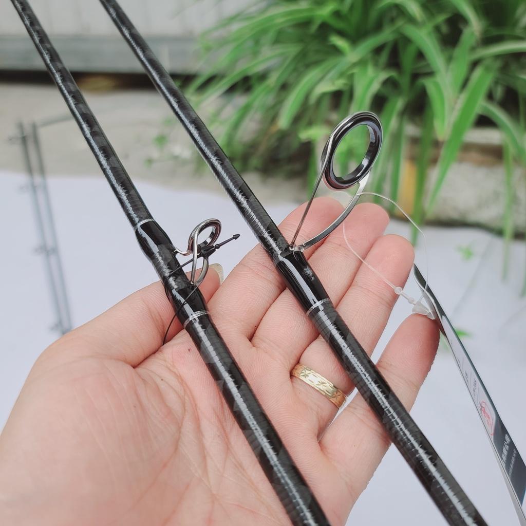 Cần câu lure 2 khúc Hunter carbon xoắn X toàn thân ngọn M và MH phukiencaulure25 cần câu lure chất lượng cao