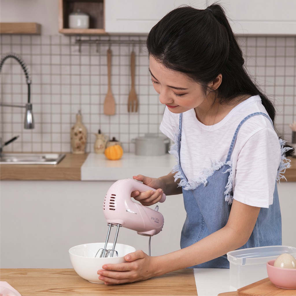 Máy Đánh Trứng Cầm Tay 5 Tốc độ, Máy đánh bột tốc độ cao DDQ-A01G1- Bảo Hành 18 Tháng