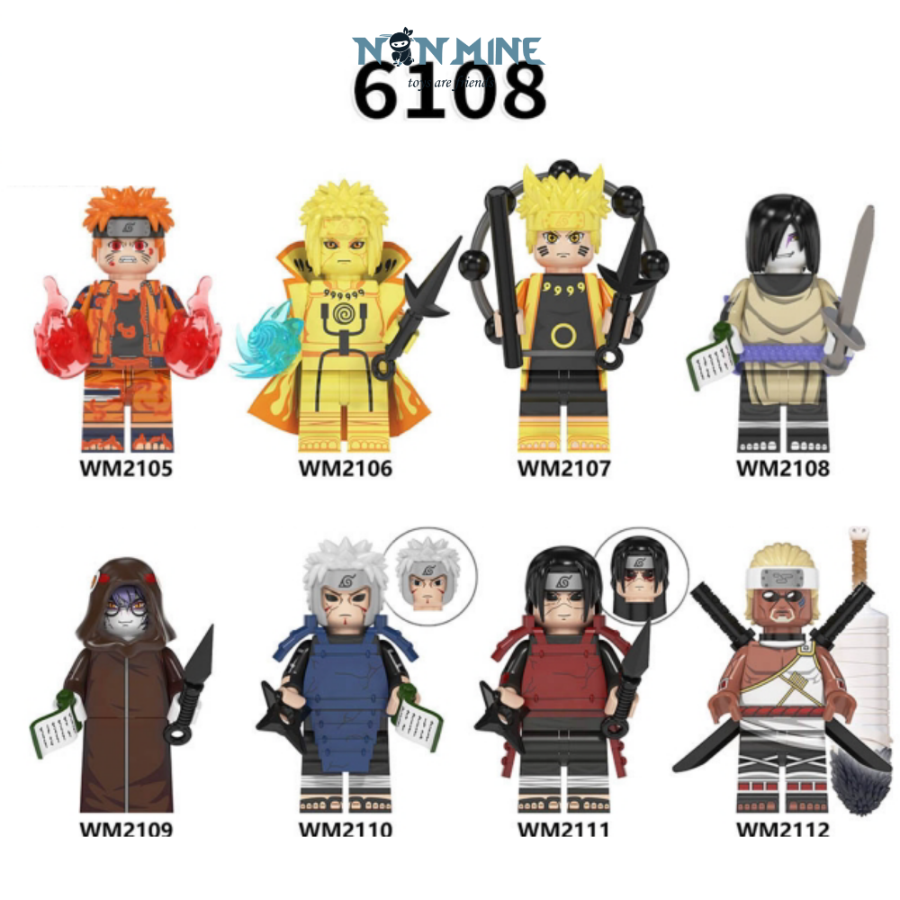 Minifigures Lắp Ráp Mô Hình Nhân Vật Hoạt Hình Truyện Tranh Naruto Hokage WM6108 Mẫu Mới Bán Lẻ