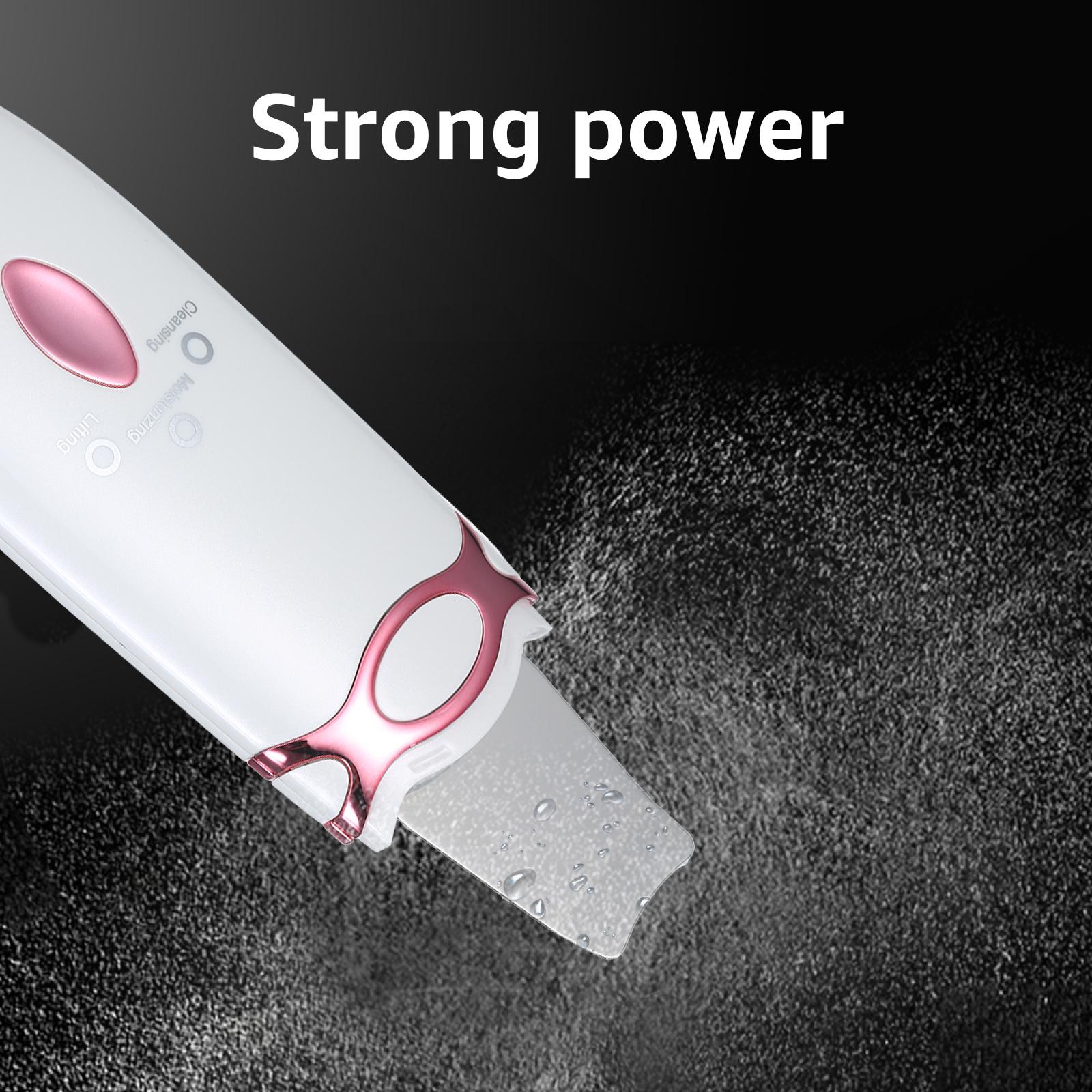 Máy điện di massage mặt, loại bỏ tế bào chêt, nâng cơ mặt,có 3 chế độ, chạy bằng điện