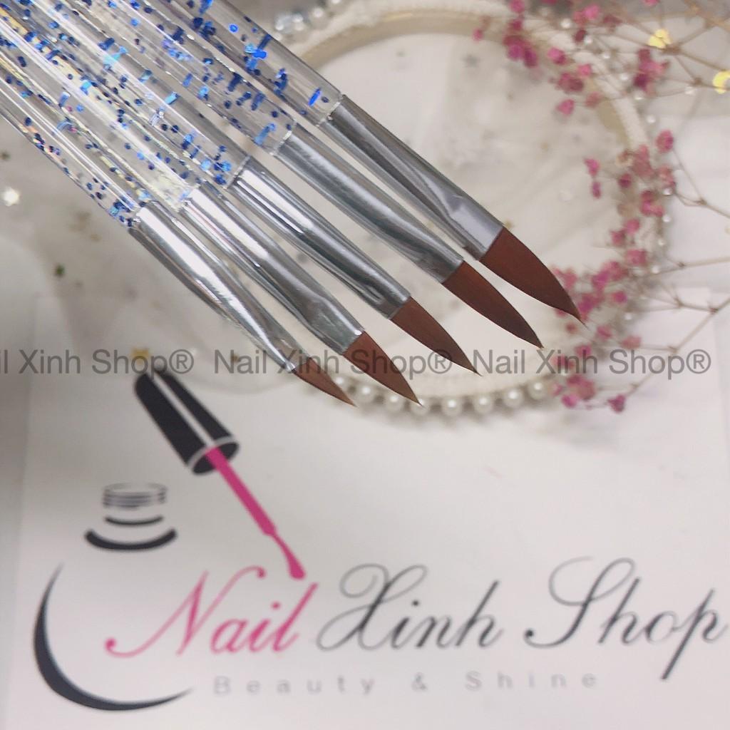 Set 5 cọ nặn hoa bột, cọ nặn hoa, đắp móng, vẽ móng bột, phụ kiện nail chuyên dụng nail salon