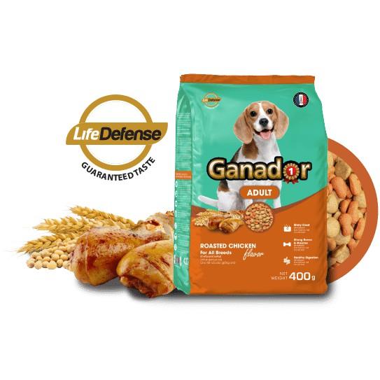 Thức ăn cho chó trưởng thành Ganador vị gà nướng - Adult Roasted Chicken Flavor Combo 5 gói 400gr/gói