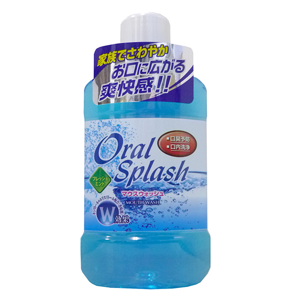 Nước súc miệng hương bạc hà Oral Splash 500ml nội địa Nhật Bản