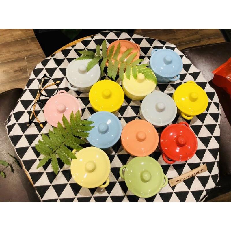 Hũ làm Caramen 2 tai sứ Bát Tràng