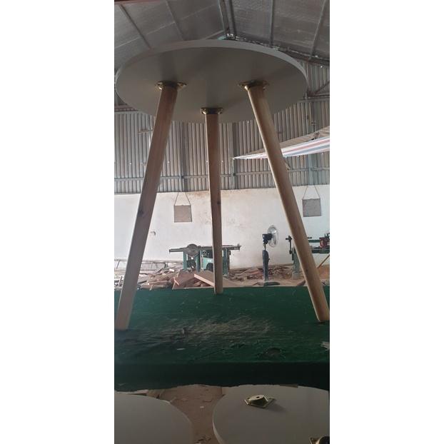 Bàn tròn chân cao 60cm làm bàn trà, bàn cafe, sofa