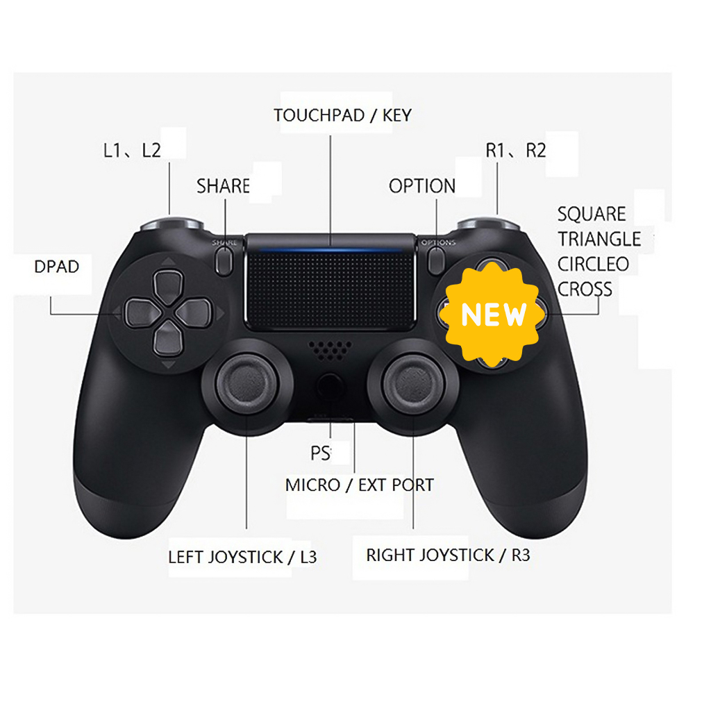 Gamepad Không Dây, Tay Cầm Chơi Game Bluetooth Pin Sạc cho máy tính - điện thoại - máy chơi game