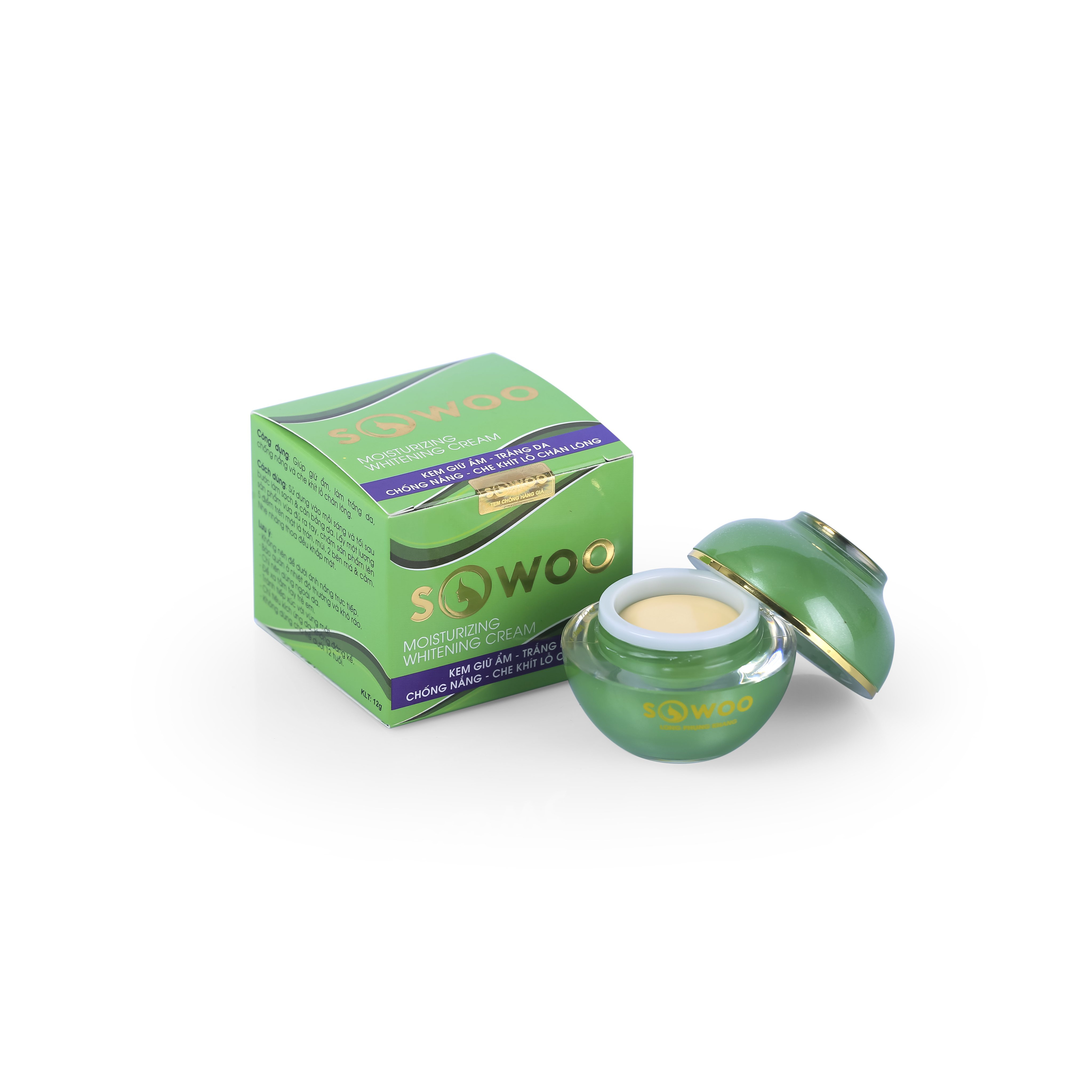 Kem Giữ Ảm-Trắng Da-Chống Nắng-Che Khít Lỗ Chân Lông - SOWOO 30gram