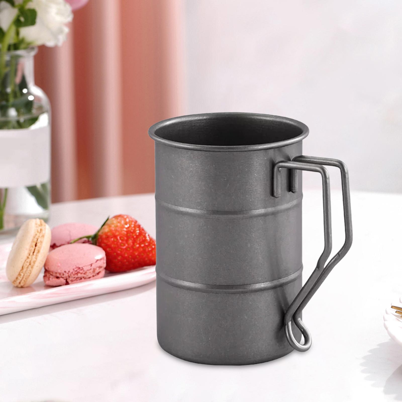 Coffee Mugs Tea Mugs Drinkware Reusable Portable 350ml Drinking Cup Camping Cup for Outdoor Home Office Hiking Picnic Fishing