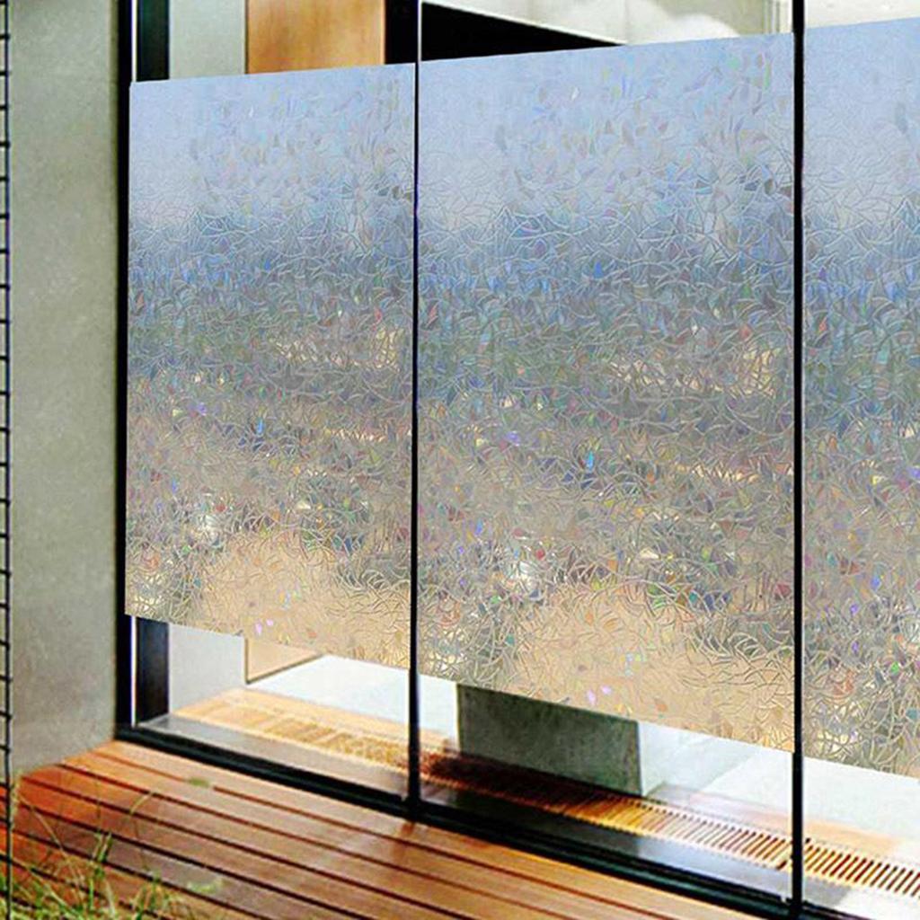 Decorative 3D Static Privacy Window Glass Screen Film Sticker Home 45X200cm