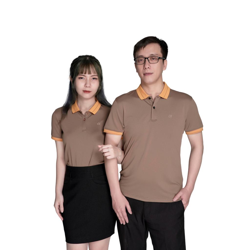 Áo polo cặp đôi nam nữ local brand thể thao tay ngắn cổ bẻ basic, áo cặp bạn thân cá sấu poly GIFASHION logo thêu