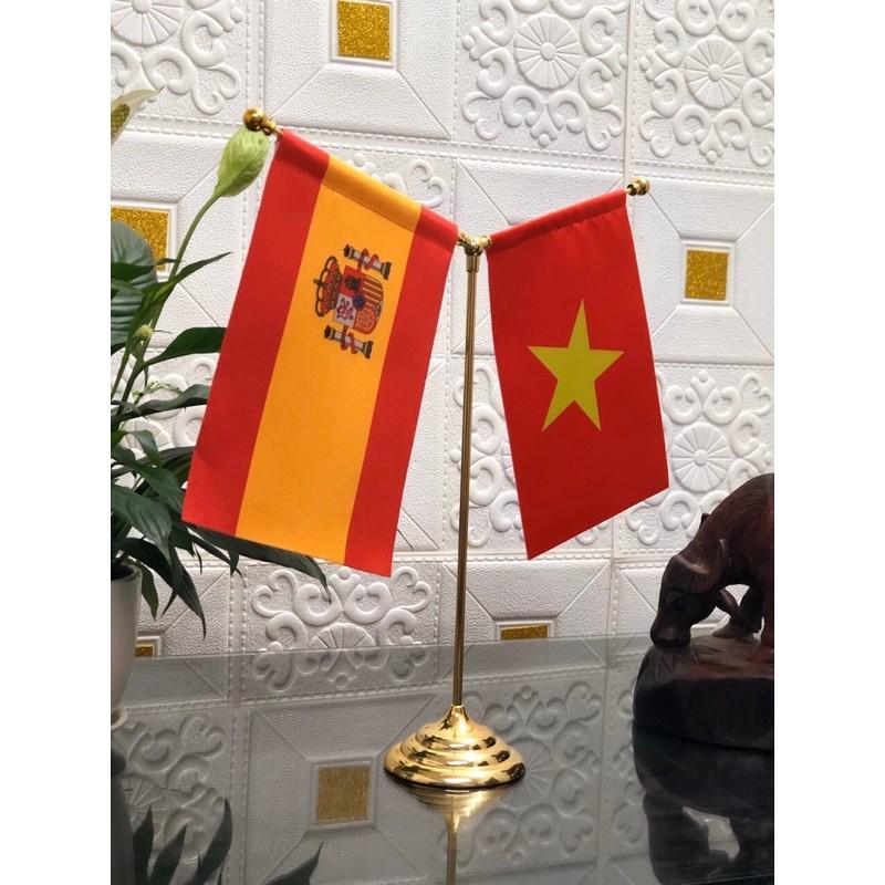 Cờ để bàn Việt Nam - Tây Ban Nha