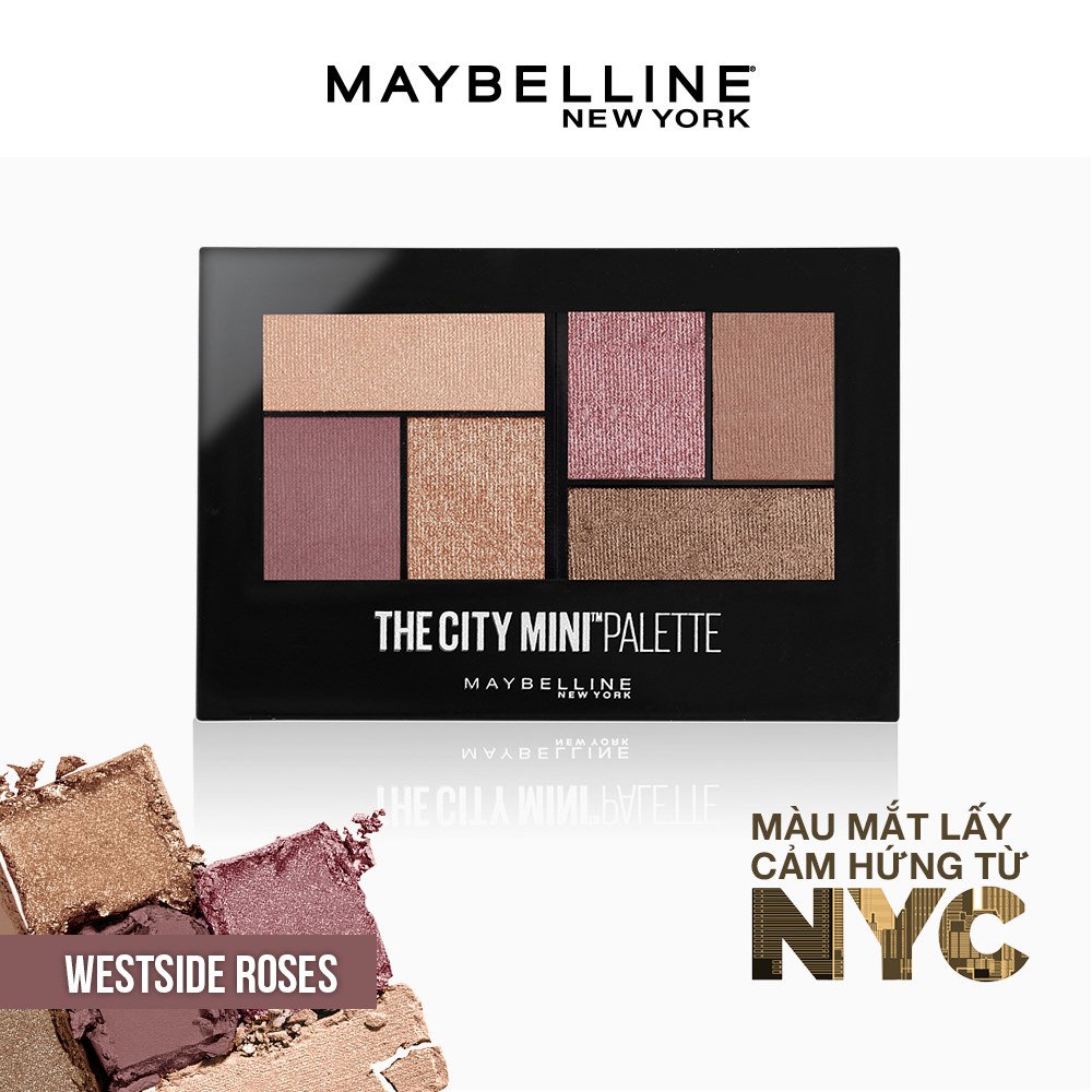 Bảng Phấn Mắt Maybelline New York 6 Màu The City Mini Palette 6.1g