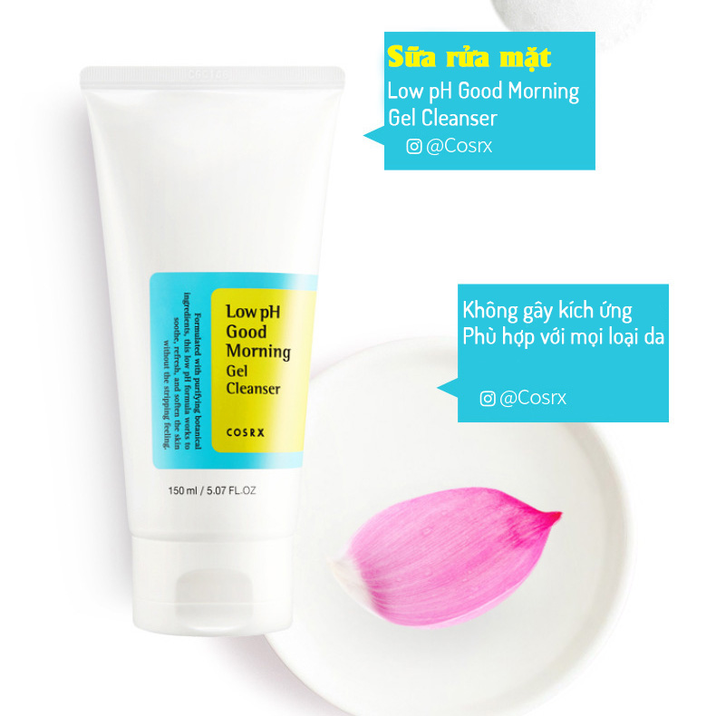 Sữa Rửa Mặt Hàn Quốc Low PH Good Morning Gel Cleanser 150ml