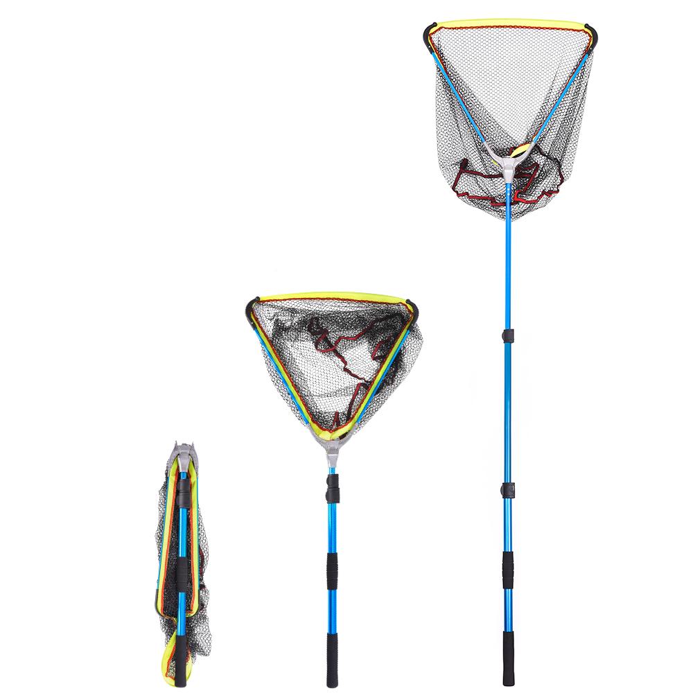 Vợt bắt cá bằng nhôm, tay cầm chống trượt kéo dài 200cm