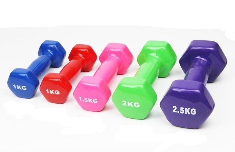 Bộ Tạ Tay 3kg Bọc Cao Su Trơn Lõi Thép Cao Cấp Chính Hãng Đại Nam Sport (Tổng 6kg)-Giao Màu Ngẫu Nhiên