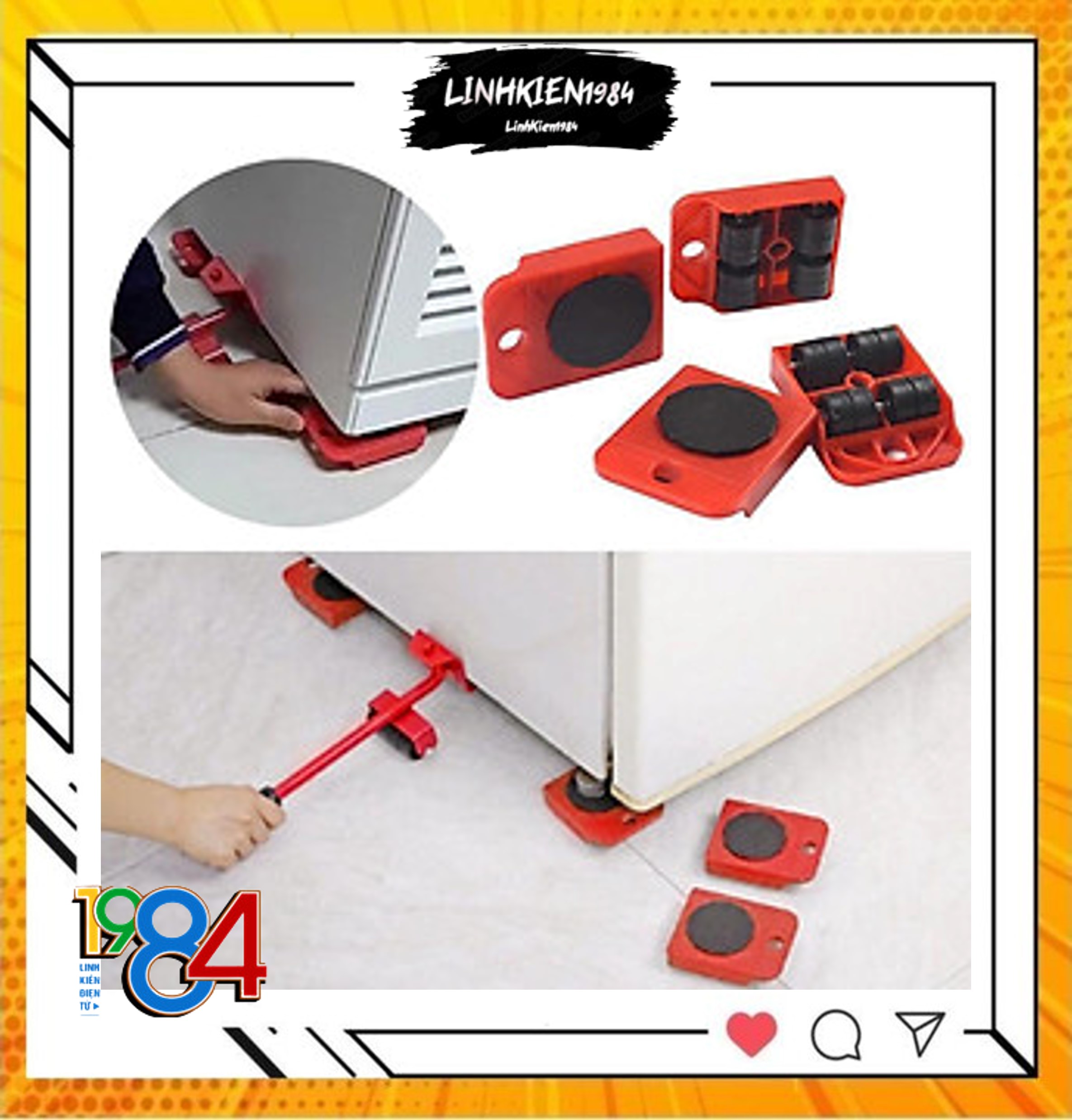 BỘ DỤNG CỤ NÂNG VÀ DI CHUYỂN ĐỒ ĐẠC THÔNG MINH, Dụng cụ di chuyển đồ