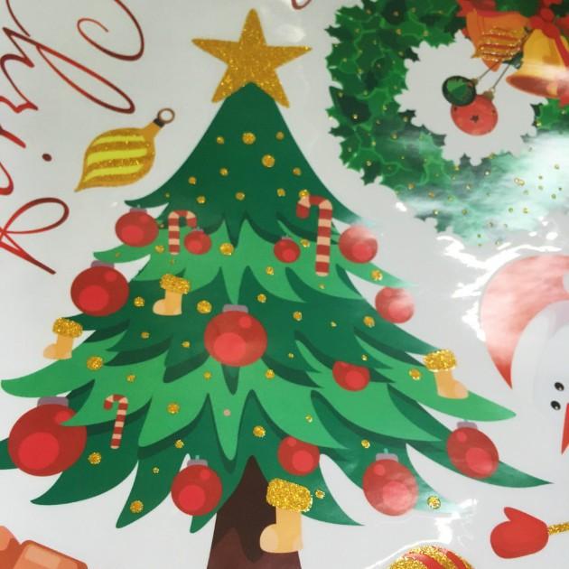 Decal trang trí noel bộ sưu tập các phụ kiện giáng sinh