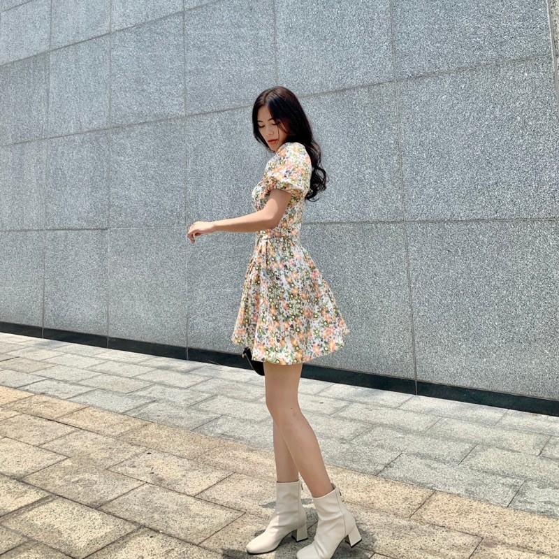 Đầm hoa ngắn dáng xoè - Audrey Studio