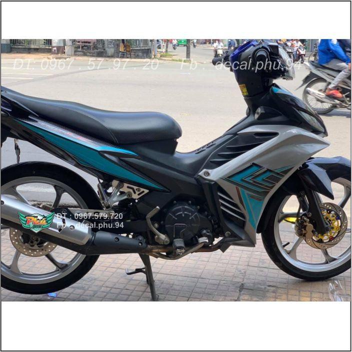 Tem Rời Exciter 135 Lc Xanh Trắng đen