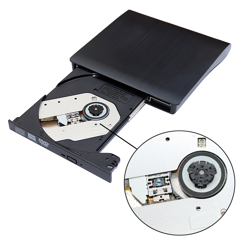 USB 3.0 Slim External DVD RW CD Writer Drive Burner Reader Player Optical Drives For Laptop PC dvd burner dvd portatil