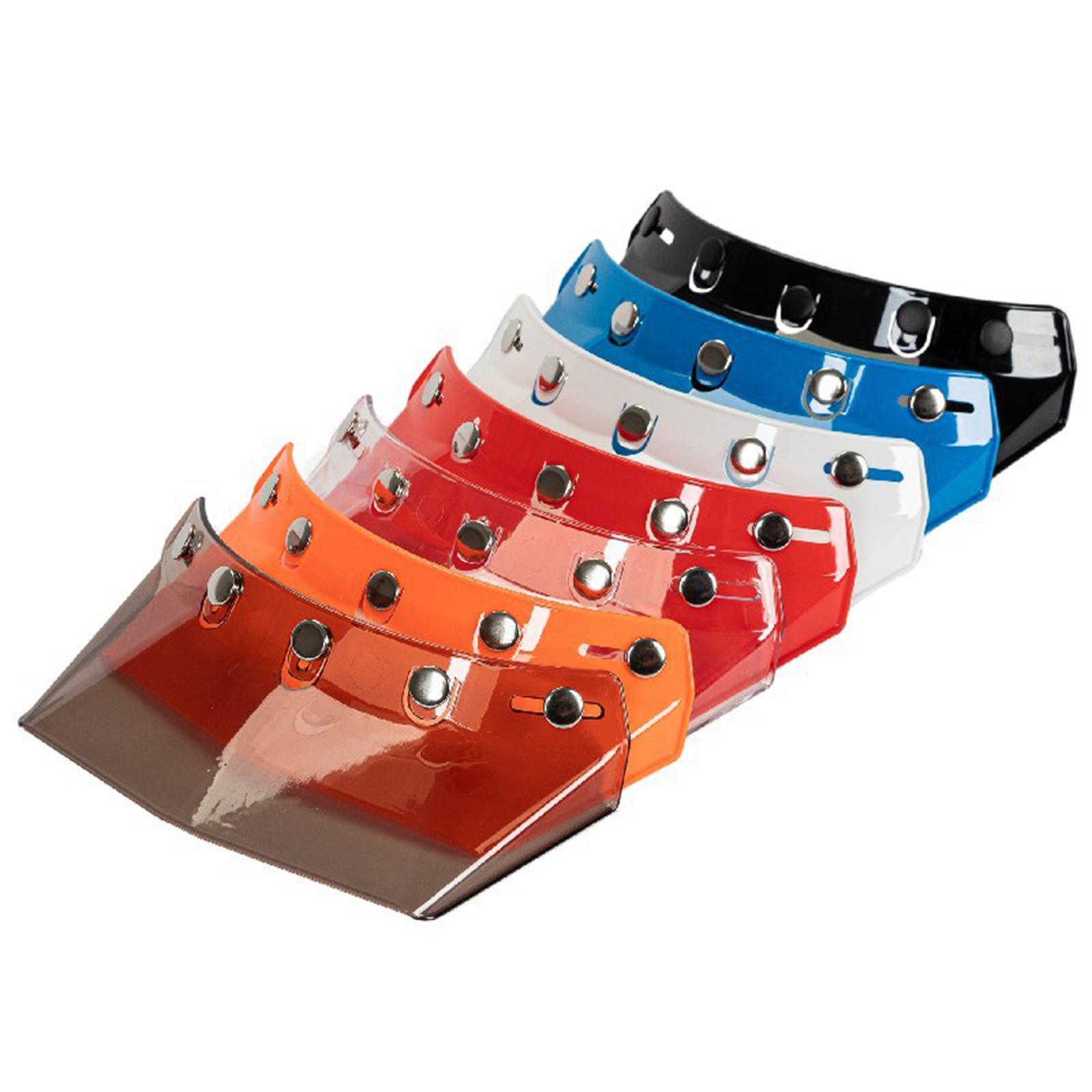 5-Snap Visor Peak Replace for Motorcycle Durable Black