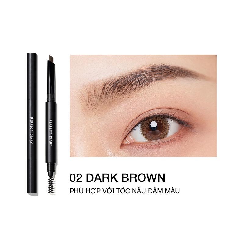 Chì kẻ mày PERFECT DIARY 0.28g chống thấm nước 5 màu tùy chọn