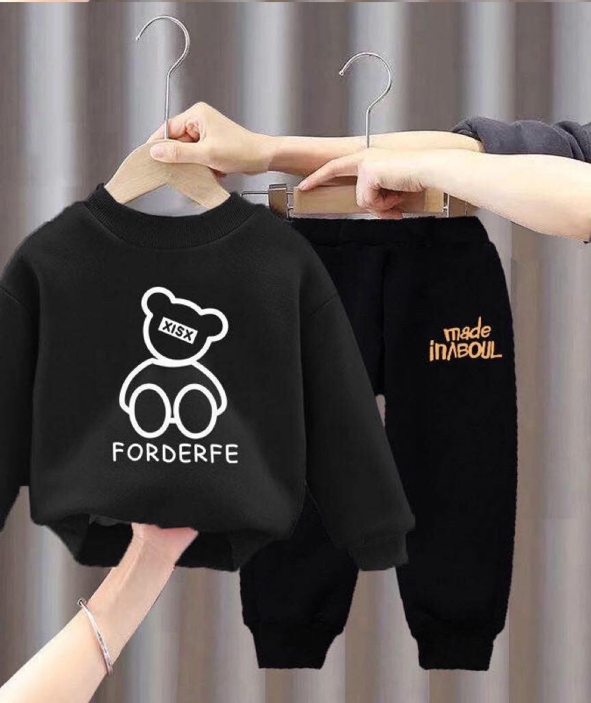 Bộ nỉ bông mềm ấm siêu xinh cho bé