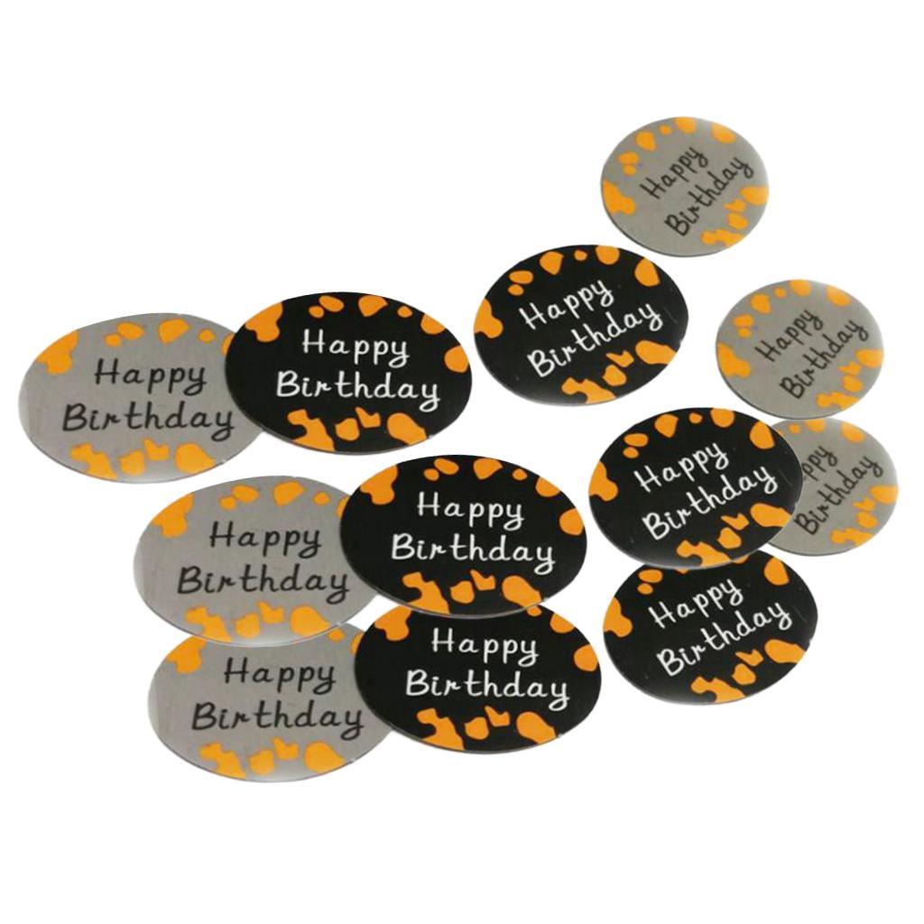50th Happy Birthday Wedding Throwing Sequins Party Table Ornament Sprinkles