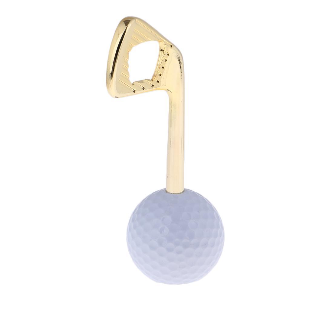 Creative Golf Ball Bottle Opener Zinc Alloy Puller Openers Golden