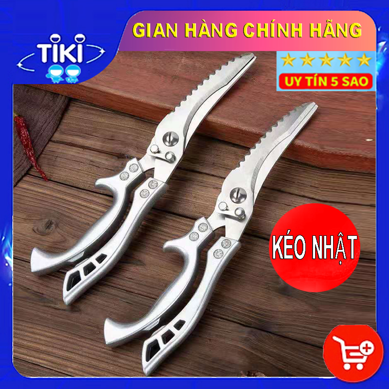 Kéo Cắt Thực Phẩm Nhà Bếp Cao Cấp Cắt Cành Cây Cắt Đồ Đa Năng Jodily Hàng Nhật Nội Địa